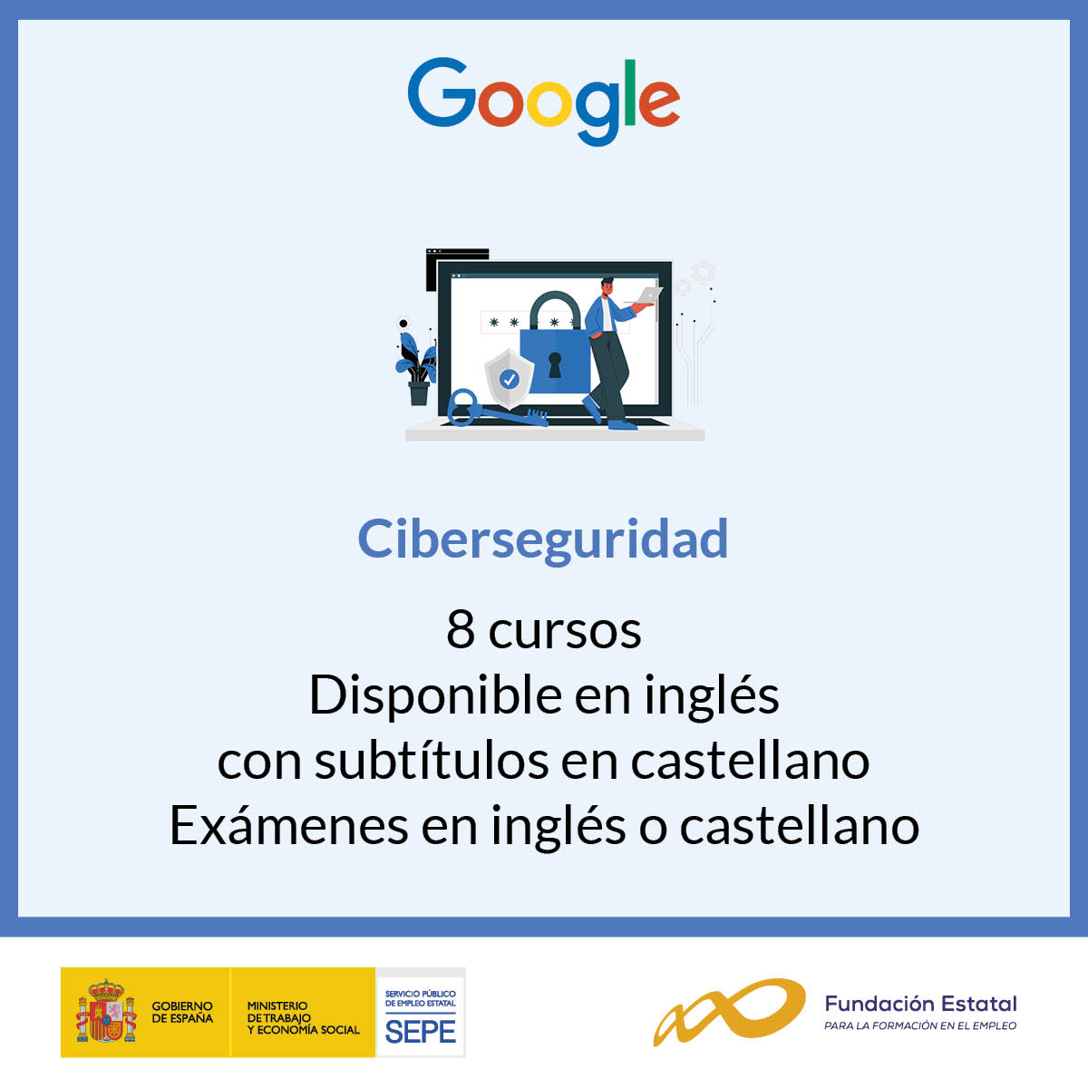 garantia_juv's tweet photo. 🚀 ¿Quieres mejorar tus #CompetenciasDigitales?  

@Fundae_es te da la oportunidad de obtener un certificado @Google de forma gratuita con sus #BecasGoogleFundae ⤵

🔸 Certificado Cibersegurida

🚀 Accede a las #BecasGoogle 👉 https://t.co/xcwxmcGlhL https://t.co/mFxqEt822C