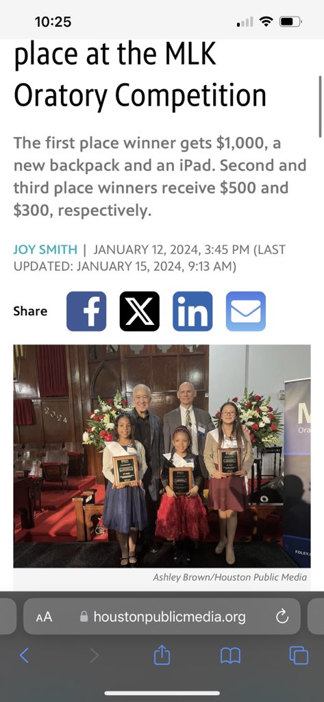joysmithh30's tweet photo. One of my goals was to be published by a major media publication by 19 years old. And today is the day. I am officially publishing by NPR’s Houston Public Media❤️
What an honor to be published on the MLK day!
Read my story below 👇🏽 

https://t.co/RBee7eRCJn https://t.co/rRtDMoGglV