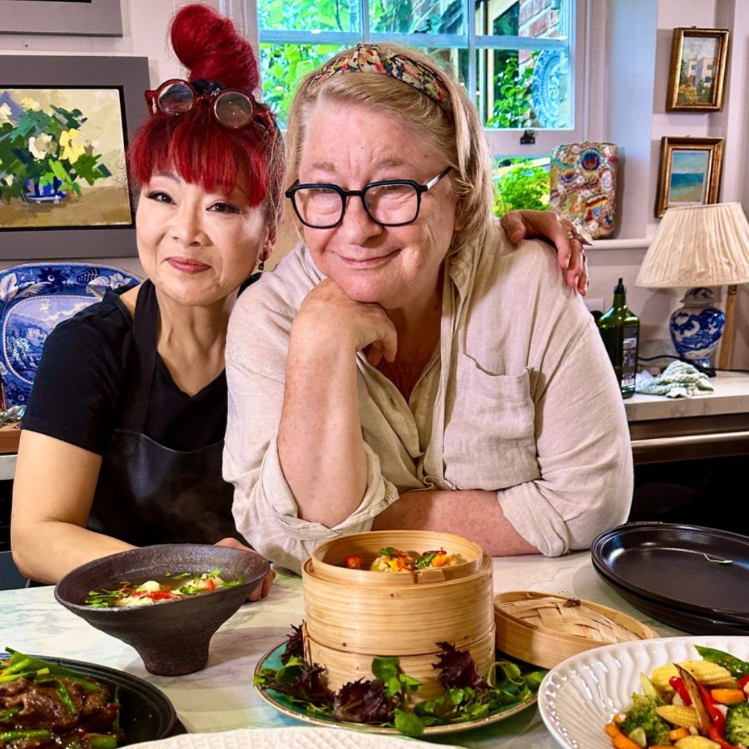 RosemaryShrager's tweet image. Remembering some tasty Asian dishes I cooked with my dear friend, Cherish Finden, in my kitchen.
Is anyone else feeling hungry now?

 #AsianCuisine #CookingWithFriends #FoodieMemories #TastyDishes #HomeCooking #FoodInspiration #KitchenAdventures