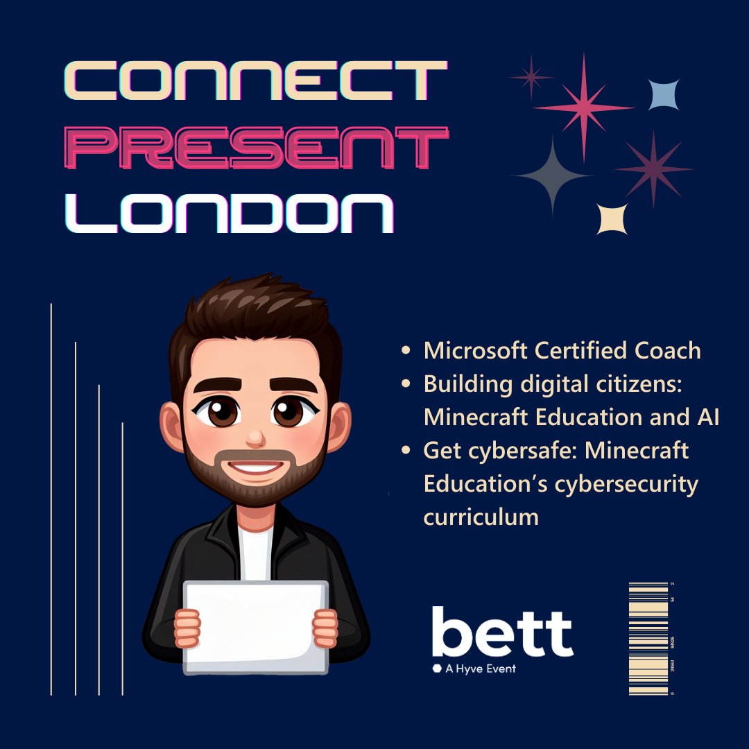edtechwells's tweet photo. Excited for the opportunity to be in London in one week! ✈️
Presenting #MicrosoftCertifiedCoach with @BeckyKeene @MicrosoftEDU and presenting @PlayCraftLearn #AIforedu and #cypersecurity at @Bett_show it will be an amazing week!
I'm looking forward to connecting! https://t.co/OdVVX3WVXY
