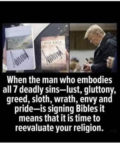 danbenbow's tweet image. As we honor a real Christian, #MartinLutherKingJr, Evangelicals at the #IowaCaucuses vote 4 a dictator (see: #Iowa4Trump) who cheated on his 1st wife with his 2nd wife, his 2nd with his 3rd, his 3rd (while she was pregnant) with a porn star, unprotected
That is all.
#Hypocrisy