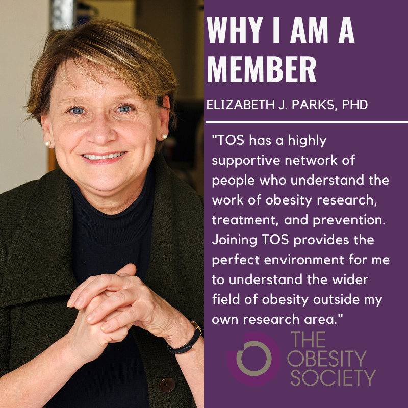 ObesitySociety's tweet photo. Why should you be a member of TOS? Read #WhyIAmAMemberMonday Elizabeth Parks, PhD post to learn why. #TOSMembers. Join or renew your membership today! https://t.co/G4m70A4pa1 https://t.co/gRRQvfUaci