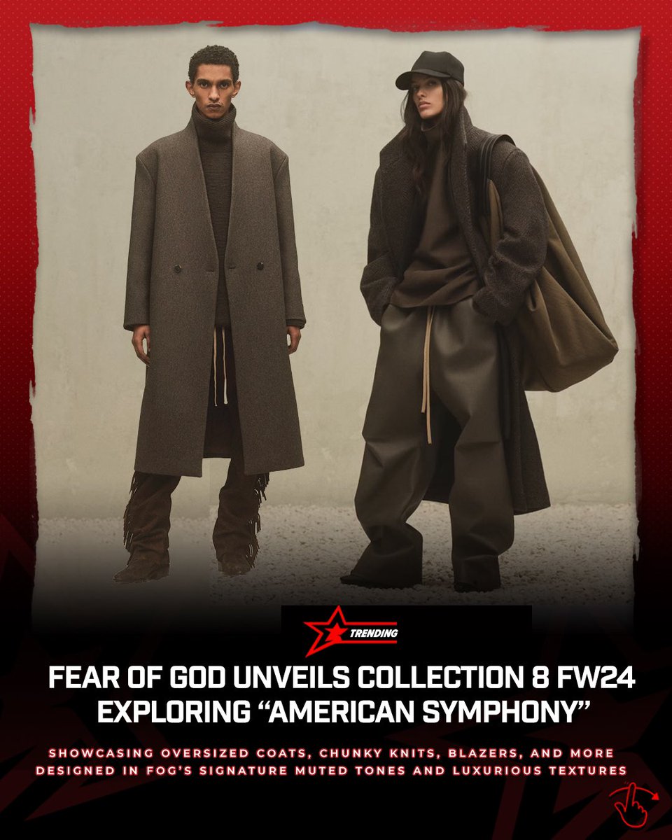 Protrending's tweet image. #FearofGod has been a popular brand amongst the Pros. What do you think about the new FW24 collection by #JerryLorenzo?! #protrending #stylelikeapro