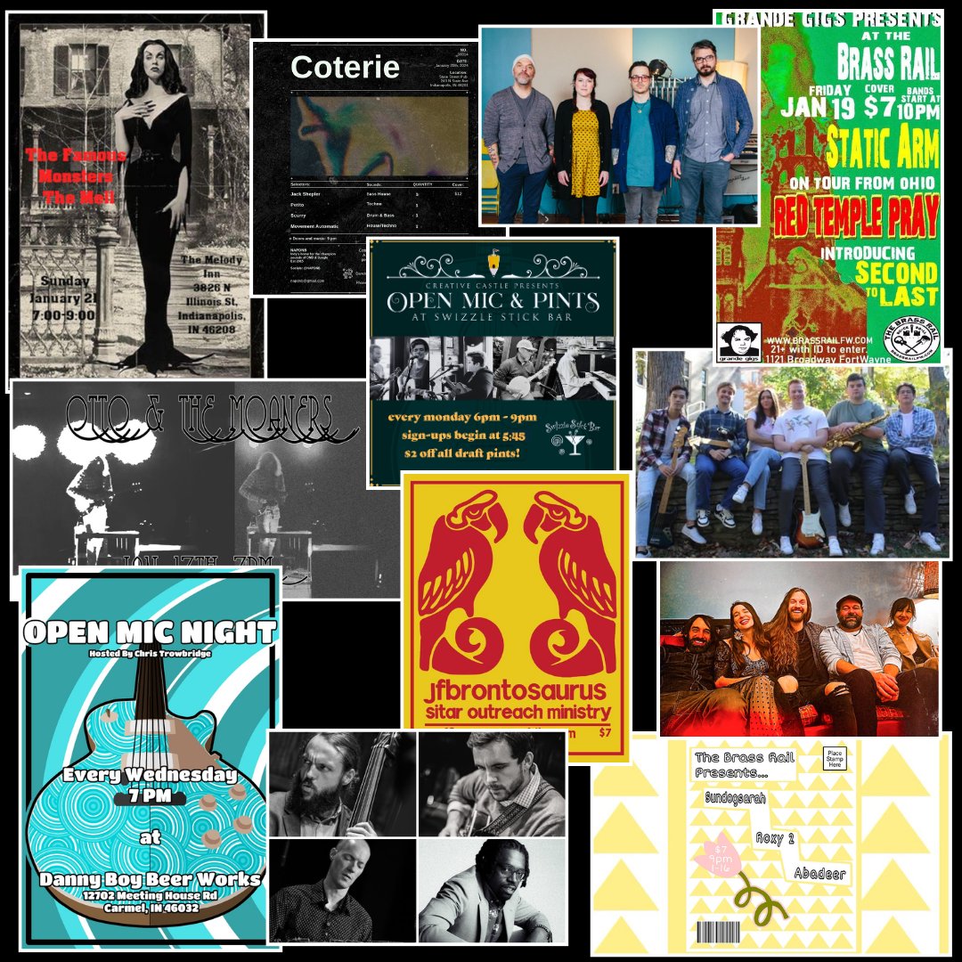 musicalfam's tweet photo. Check out some of the artwork for upcoming shows this week. Listen Local the week of January 15th!

#ListenLocal https://t.co/ozHwZlhA9A