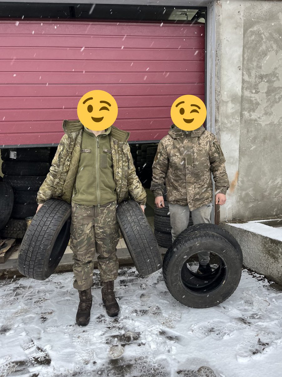 zampotech_ua's tweet photo. The military is grateful for the help and is sharing photos with the received tires. Every contribution matters, every wheel brings victory closer. Together, we will win! #zampotech #NAFO #WheelsOfVictory #NAFOfellas #NAFOworks #StandWithUkraine https://t.co/rRihpvXYZ7