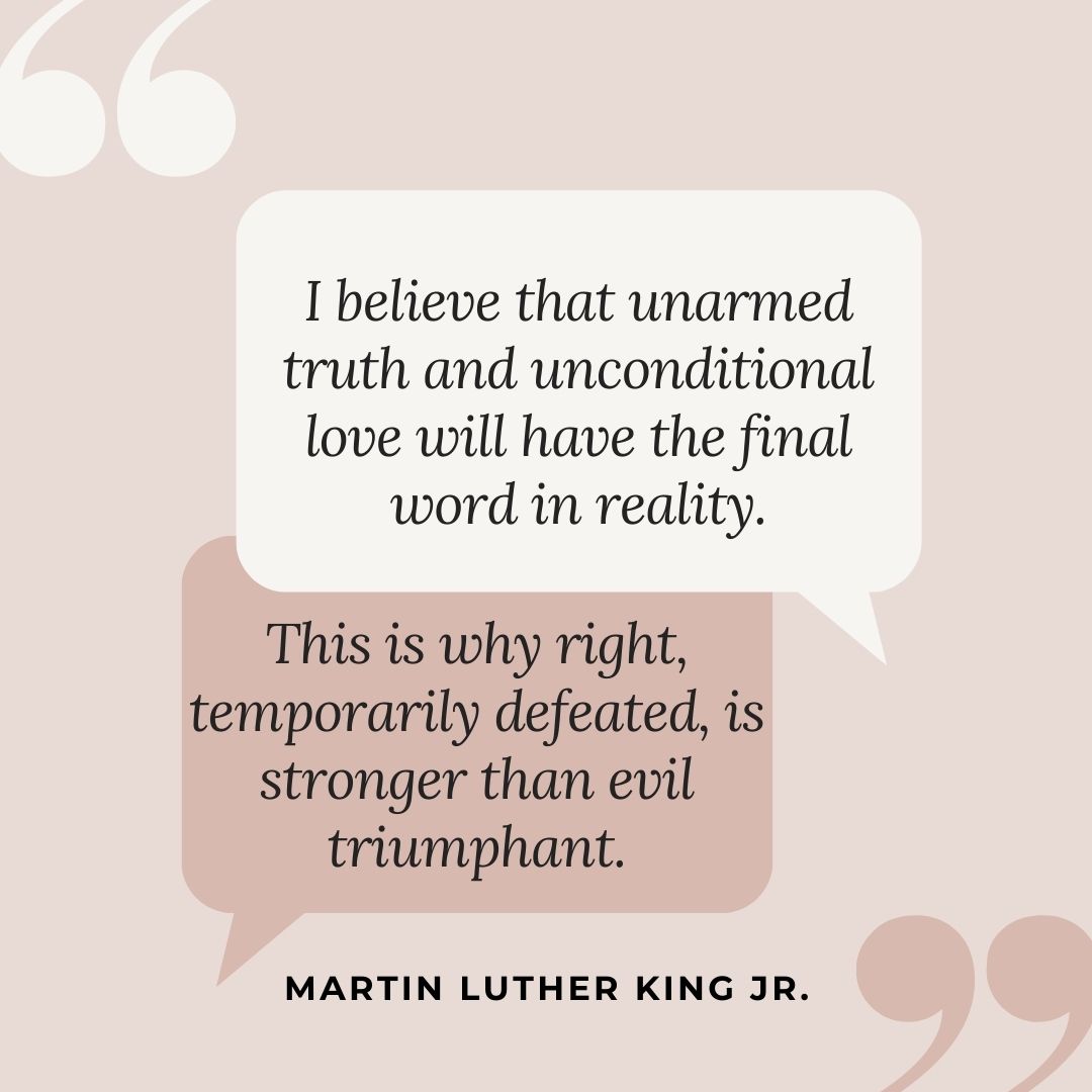 Meggie_K_Daly's tweet photo. From MLK's acceptance speech for the Nobel Peace Prize, Dec 10, 1964. https://t.co/IJAiCGGH8K