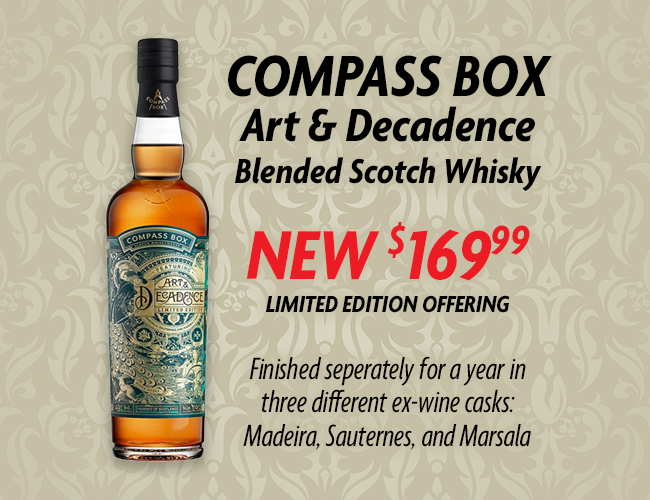 NEW Compass Box Art &amp; Decadence
BUY NOW👉InternetWines.com