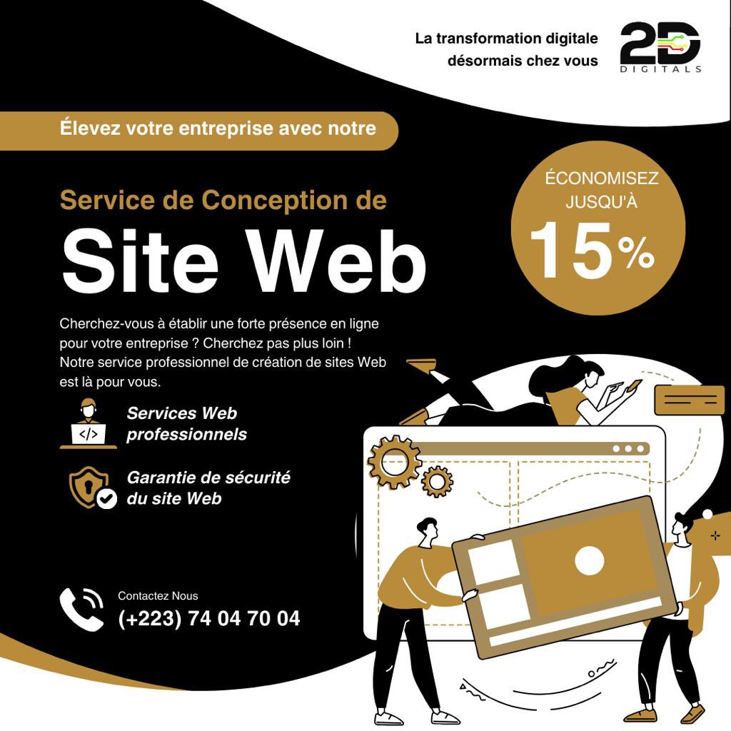 2D Digitals est une entreprise spécialisée dans la création de sites web sur mesure. Ils proposent des solutions adaptées aux besoins de chaque client. C'est vraiment génial, n'est-ce pas ?
Economisez jusqu à 15% de réduction qu'attendez-vous !
<a href="/2dDigitals/">Groupe 2D Digitals</a>