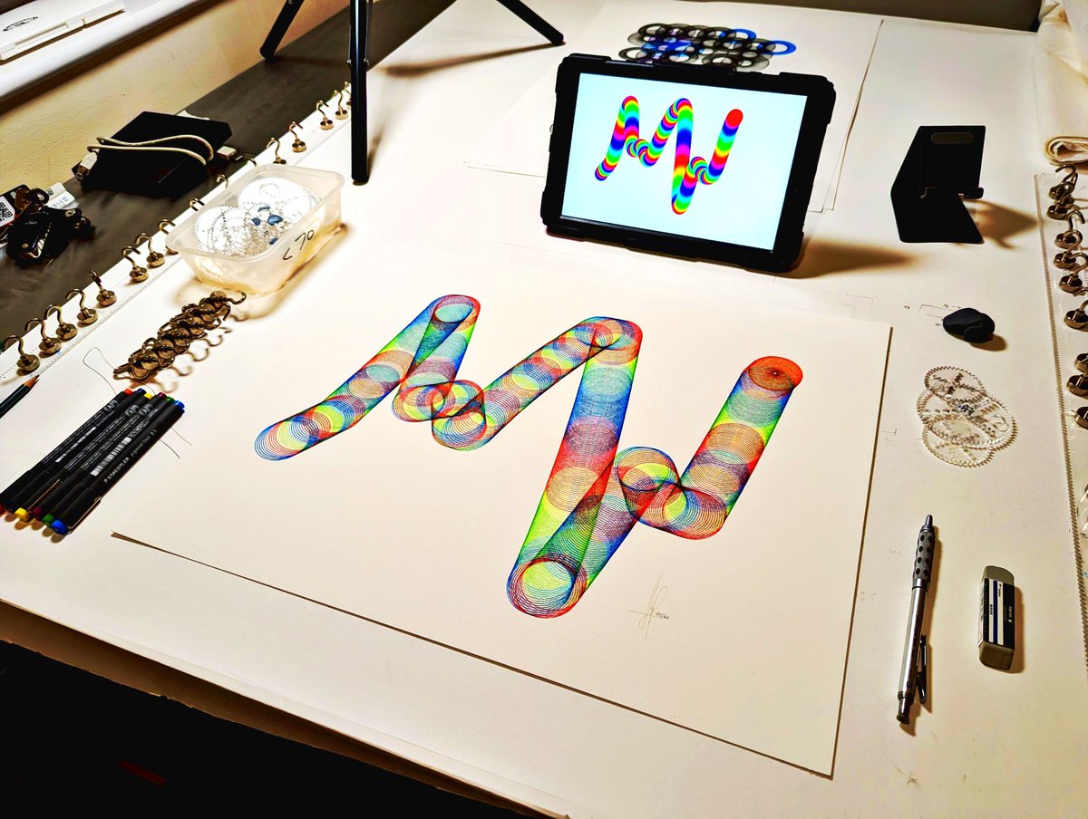 squiggleDAO's tweet image. Enter for a chance to win this handmade recreation of Squiggle #1560 from @Degenerate_Gen 🎉

Entry:
👍 Like this post
🔁 Repost this post
💬 Leave a comment

Each recreation is made up of 1,000+ hand-drawn circles &amp;amp; takes over 5 hours to complete.

Winner announced Wednesday