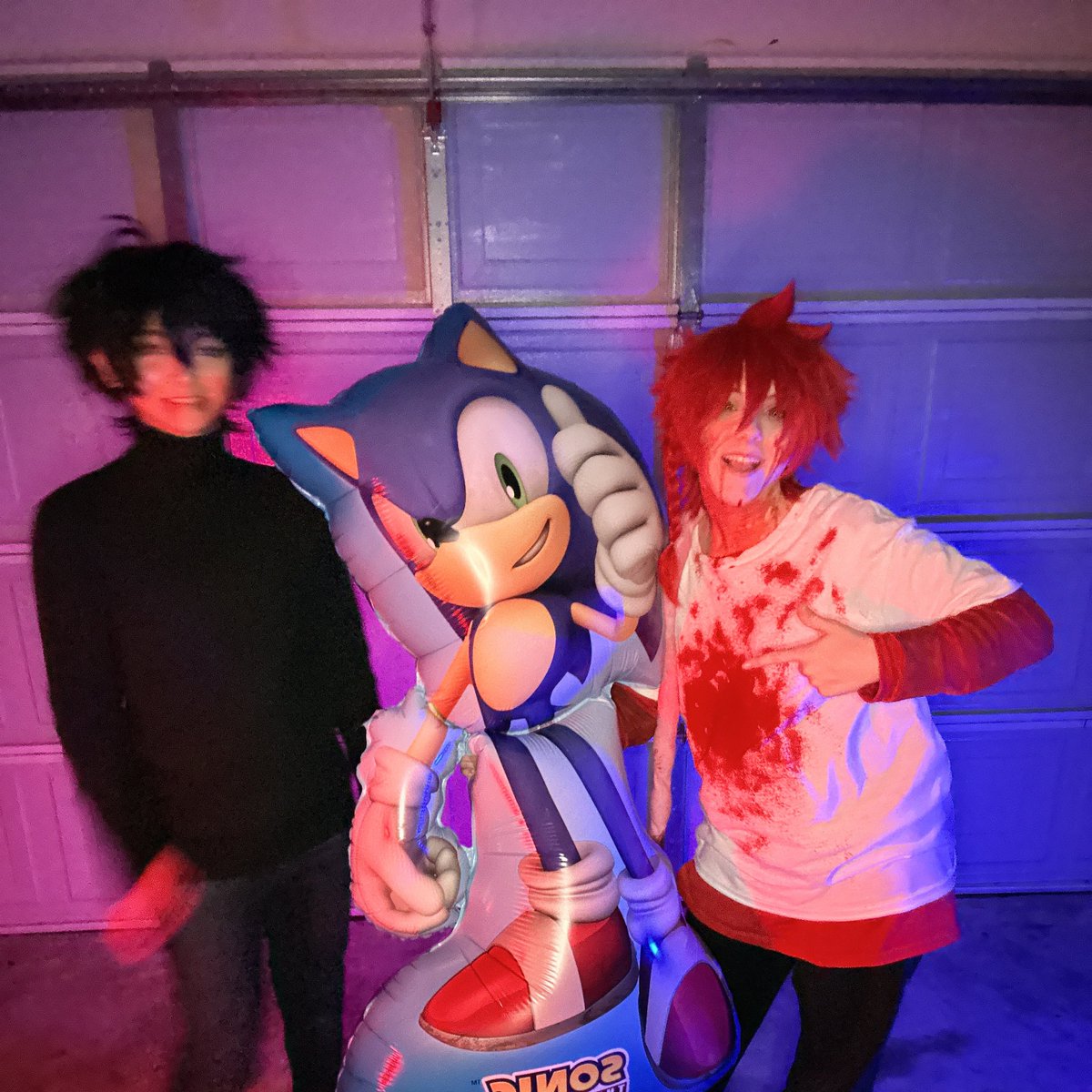 meteionz's tweet photo. my boyfriend and my friend planned out a zeno remake / sonic themed birthday for me and I kid you not it was literally the best birthday i've ever had APOJSDPJOF they planned the cake and decoration in secret too so I had NO CLUE https://t.co/Hq0ws75qZC