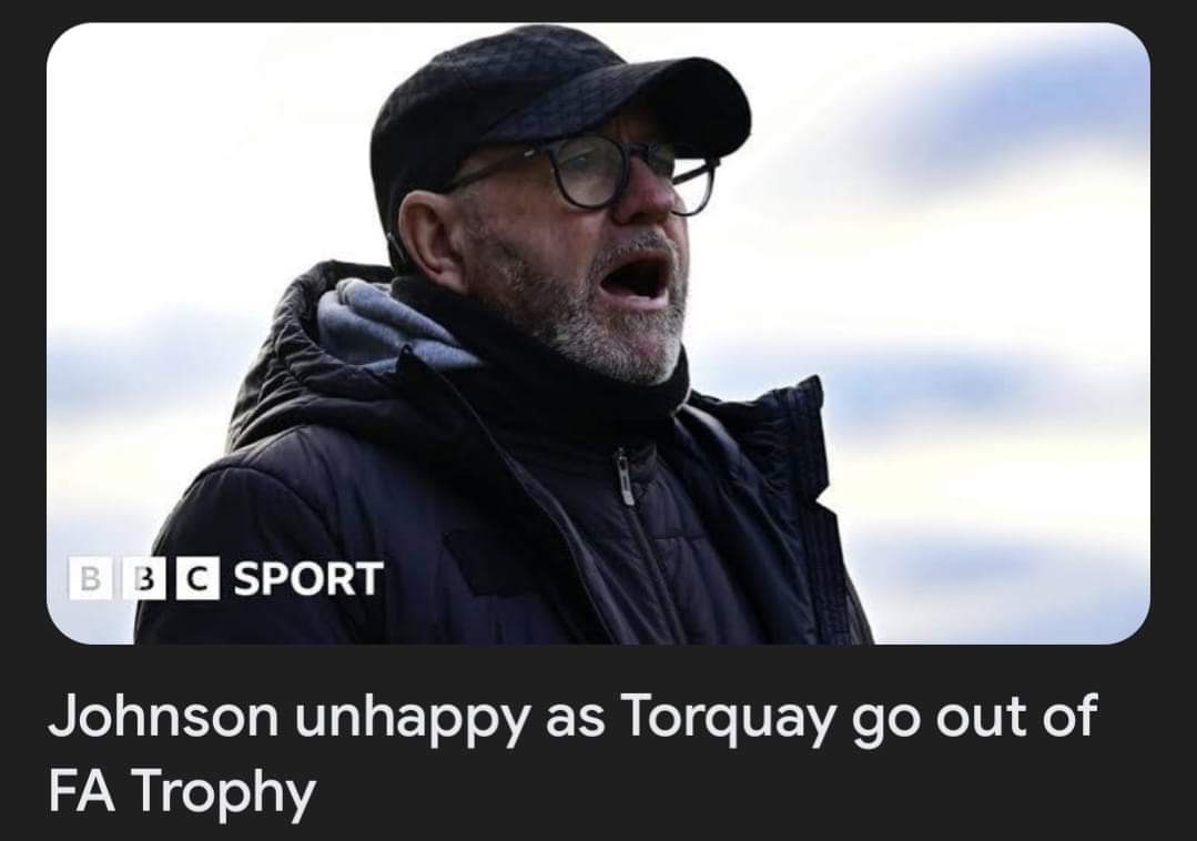 TUFC_Matt74's tweet photo. How does he think us fans have felt for the last 18 months? @TUFC1899 @TORQUAYTALK 🟡🔵 https://t.co/eiReEafFBM