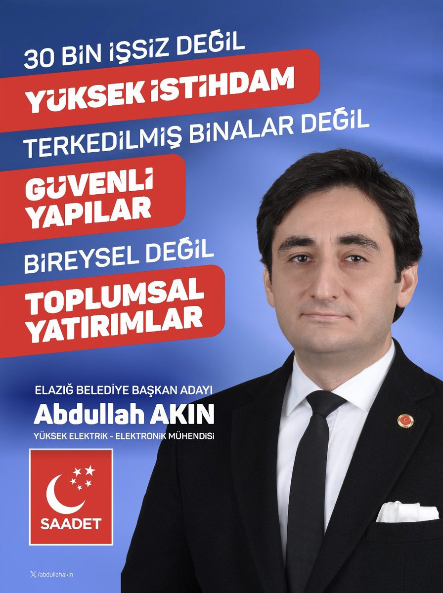 abdullahakin's tweet photo. #elazig #belediye #baskan #aday #saadet #abdullahakin https://t.co/FTaplwiSfT