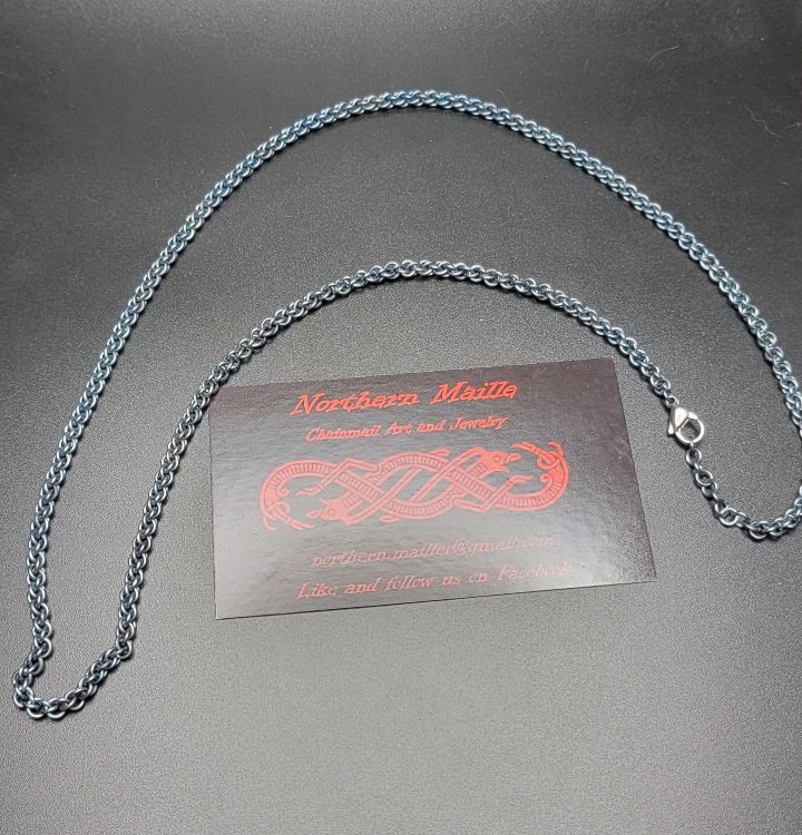 JPL Necklace 

My most popular necklace chain. This just the chain which is amazing on its own or will be great for any pendants you may have in need of a chain. Available in aluminum, natural titanium and Icy Blue titanium 

northernmailleus.etsy.com/listing/130792…