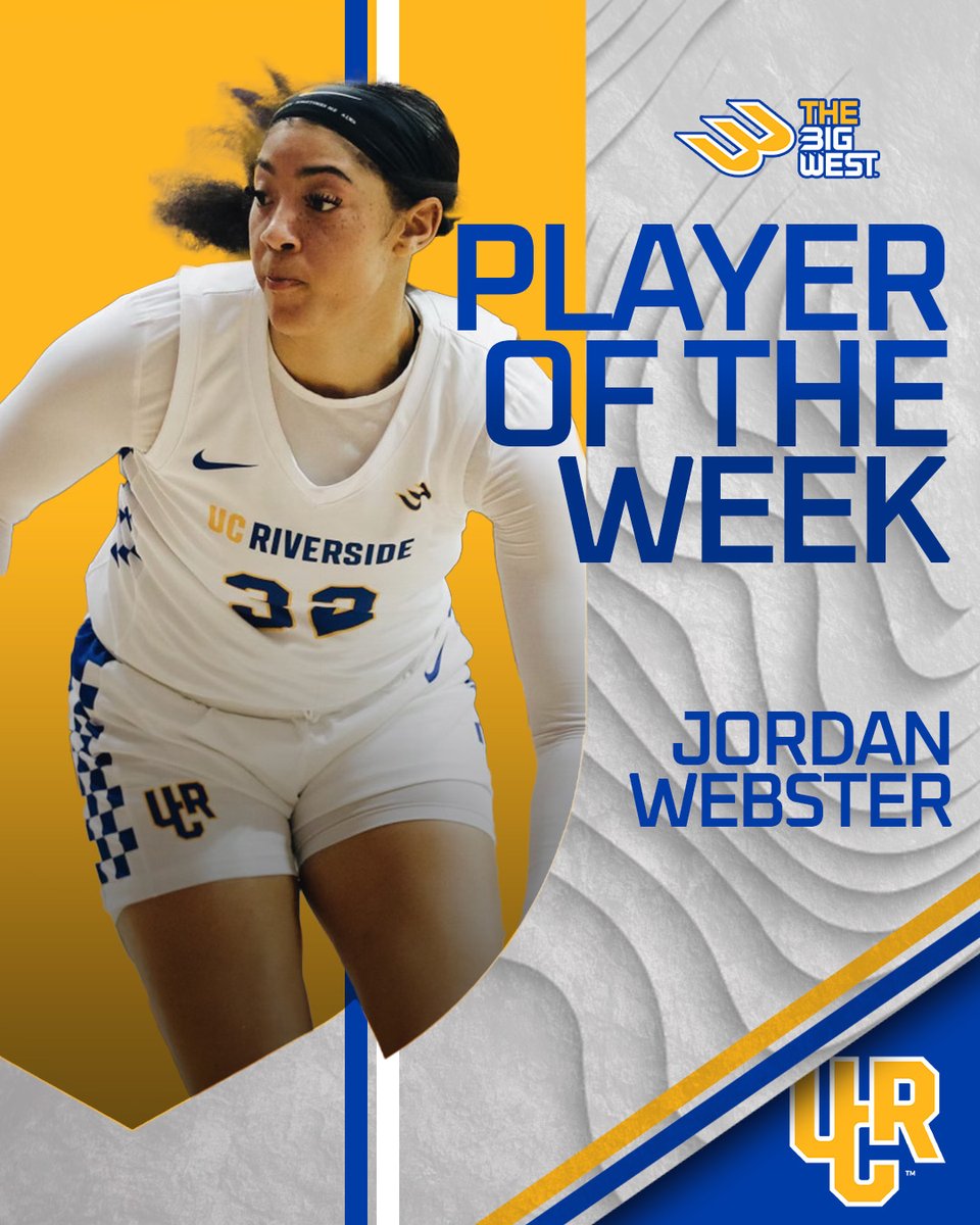 Jordan is your Big West Player of the Week! 👏

#GoHighlanders