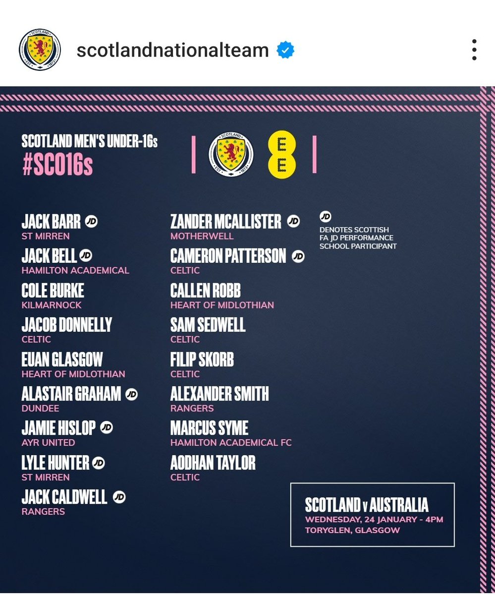 Another huge congratulations to S4 pupil Marcus Syme who has once again been selected to play for Scotland Under 16s 🏴󠁧󠁢󠁳󠁣󠁴󠁿