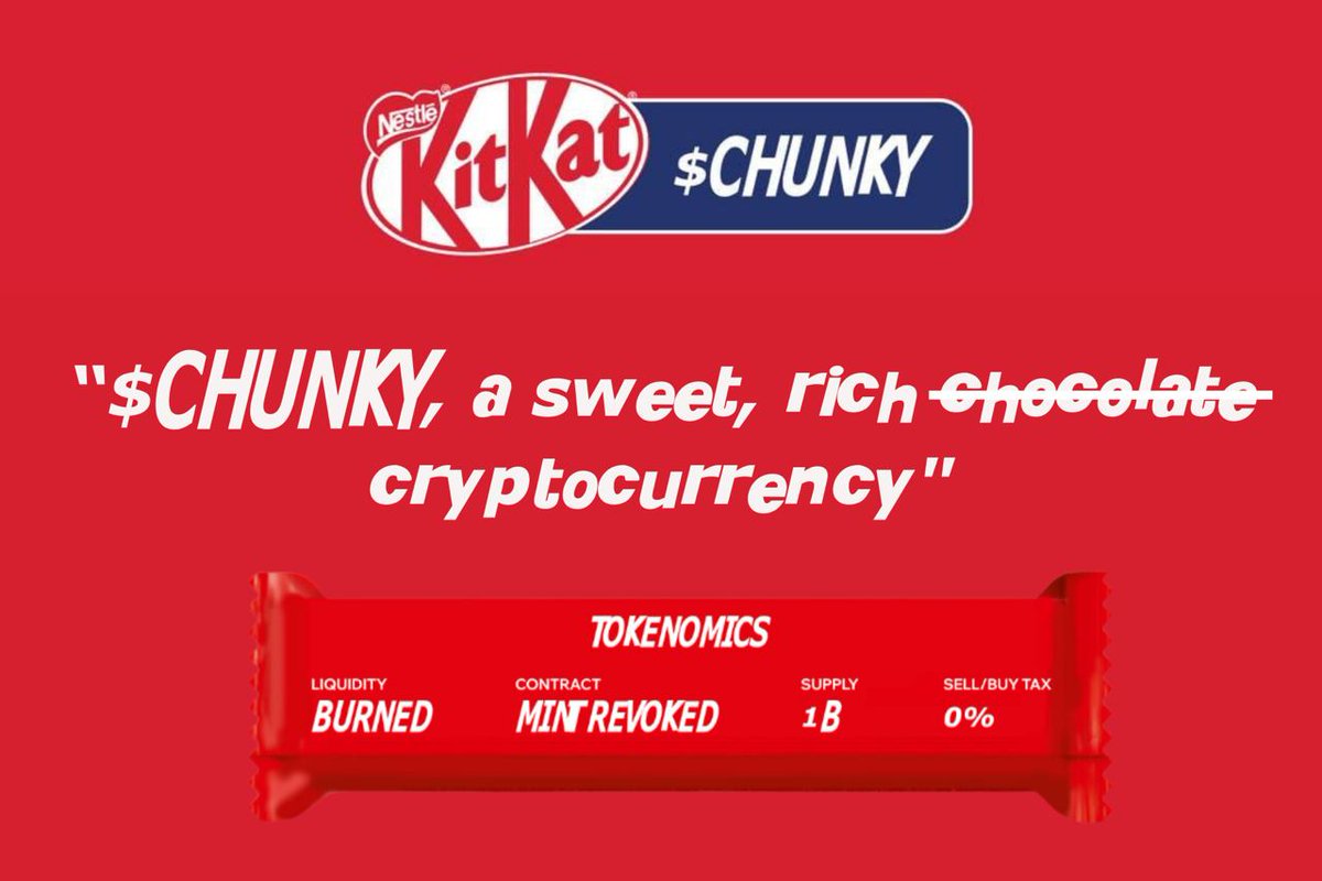 $CHUNKY time

LP burnt
Mint revoked
0/0 tax
Based community

what more do you want? 🍫