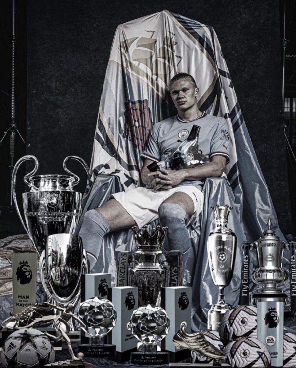 mugo_jon's tweet photo. 🚨🗣Halaand stats with Manchester City 2023.

●PL Champ
●UCL Champ
●FA Cup
●European Golden Boot
●PL Golden Boot
●UCL Top Scorer
●PL Player of the Season
●PL Young Player of the Season
●UEFA Player of the Year

And not win FIFA men's Best Player award is crazy🤷‍♂️ https://t.co/eXH8DGVSbH
