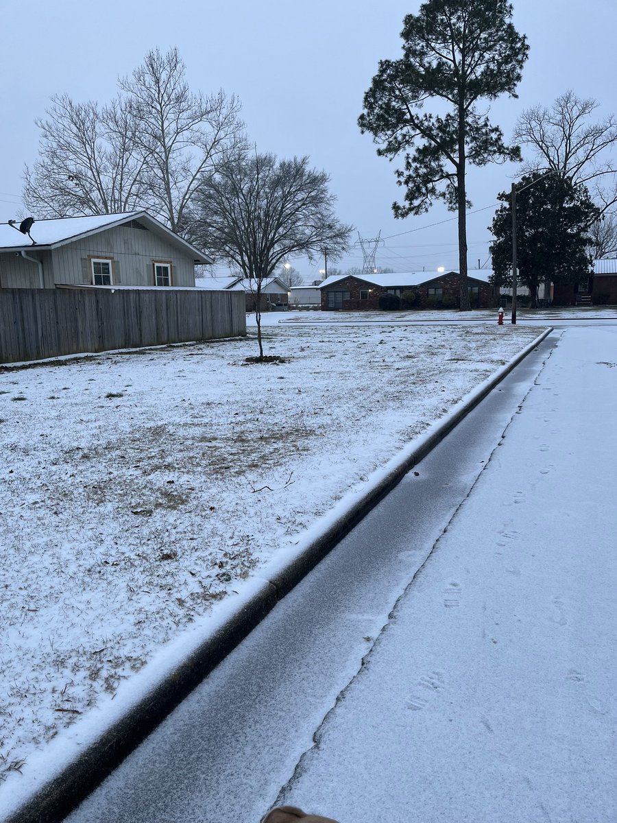ScottTurner_'s tweet image. My dog Charlie doesn’t know what to think about the combination of snow and sleet in southwest Decatur. Roads are a sheet of ice. You can play pickup hockey on them.
#decatural #alabama #winterstorm #snow #sleet #icestorm