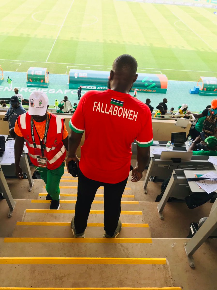 Buba Jallow Fallaboweh (@soccercafe1) on Twitter photo I had to represent the brand. Thank you all to those who placed their orders. I am aware I owe four people jerseys, but they will be sorted out soon. A special jersey and sneakers from <a href="/SenekartO/">SeneKart official</a> and <a href="/pingmoneyapp/">Ping Money</a> chip in, among others, for a successful #AFCON2023. I had to represent the brand. Thank you all to those who placed their orders. I am aware I owe four people jerseys, but they will be sorted out soon. A special jersey and sneakers from <a href="/SenekartO/">SeneKart official</a> and <a href="/pingmoneyapp/">Ping Money</a> chip in, among others, for a successful #AFCON2023.