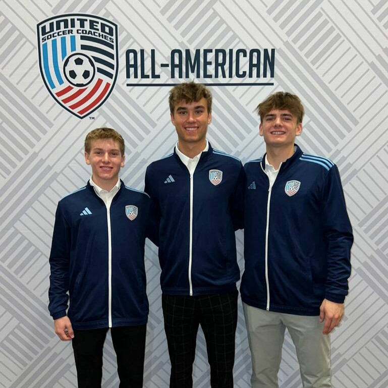 cincyunited's tweet photo. CONGRATS! to CUP Project 60 players Bradley Poppell (Moeller), Drew Gaydosh (Centerville) and Alex Free (Troy Christian) for being named HS All-Americans! Bradley will be attending Air Force next year, Drew (a 2x AA!) will be playing at Indiana and Alex will be at UD.  Way to go! https://t.co/jiycn1bVrB