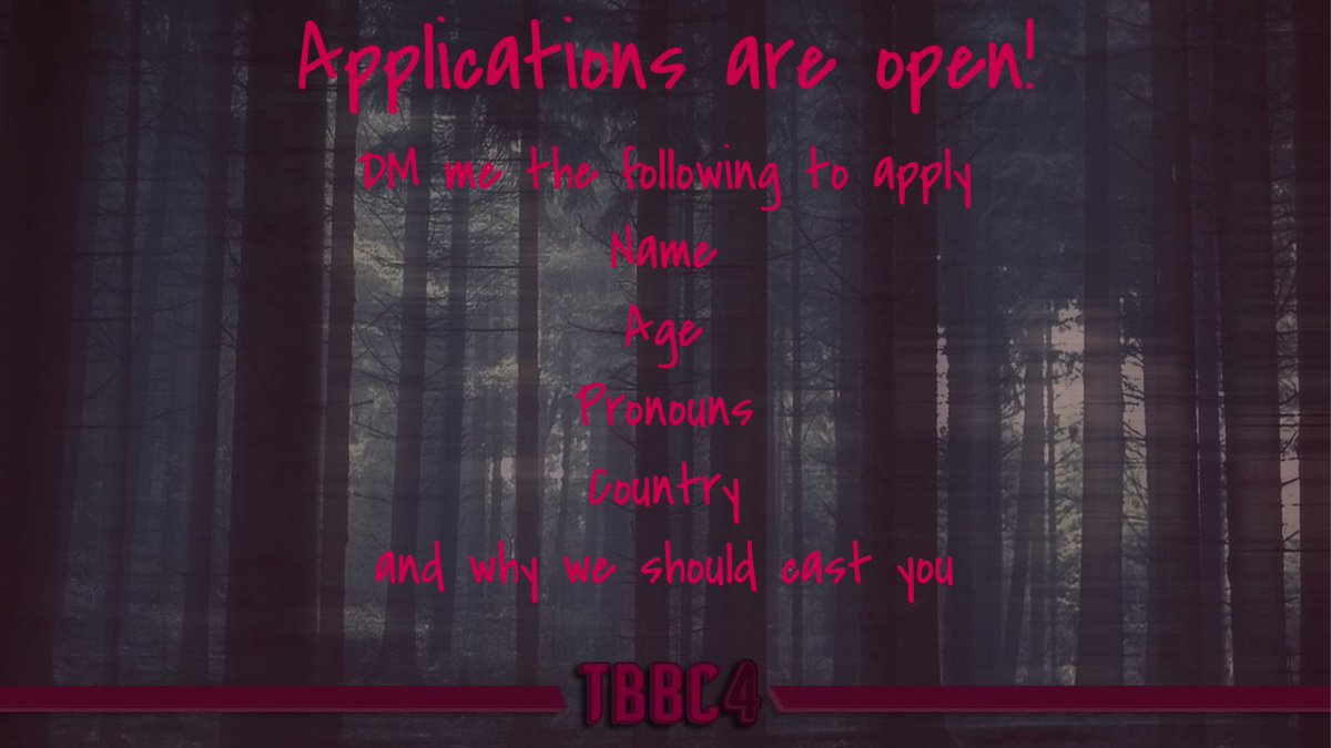 We are super excited to bring this game back for it’s 4th season. We’re currently aiming for an early February premiere. This season will primarily be a survivor style game with twists inspired from other games 👀 apply now!