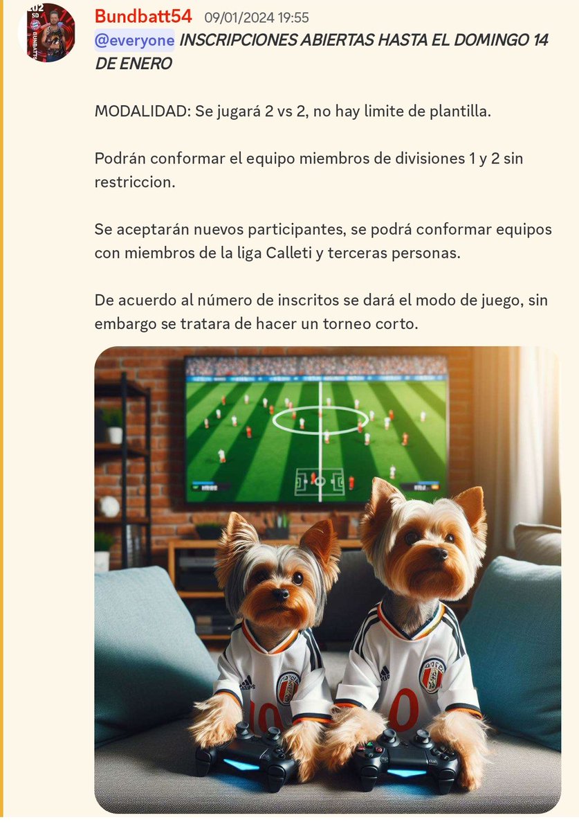 Abrimos inscripciones para Torneo Cooperativo Liga Calleti