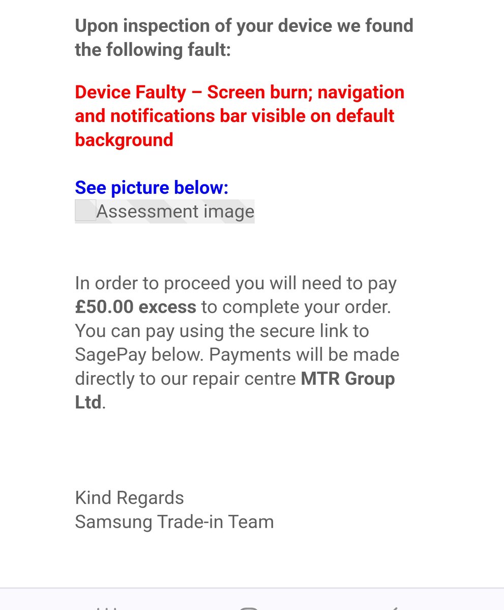 LukeFoster89's tweet photo. @amritkahlon86 @SamsungUK This was the last time, annoyingly the image link has now been removed. But the "navigation bar was visible on the background". Never understood this as the image they sent the navigation bar is always there. Nothing to do with burn in. https://t.co/h8ltovGZ5h