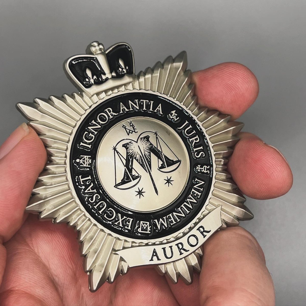 AurorMercantile's tweet image. New finish who dis?  #auror #badge  #wizaardingworld