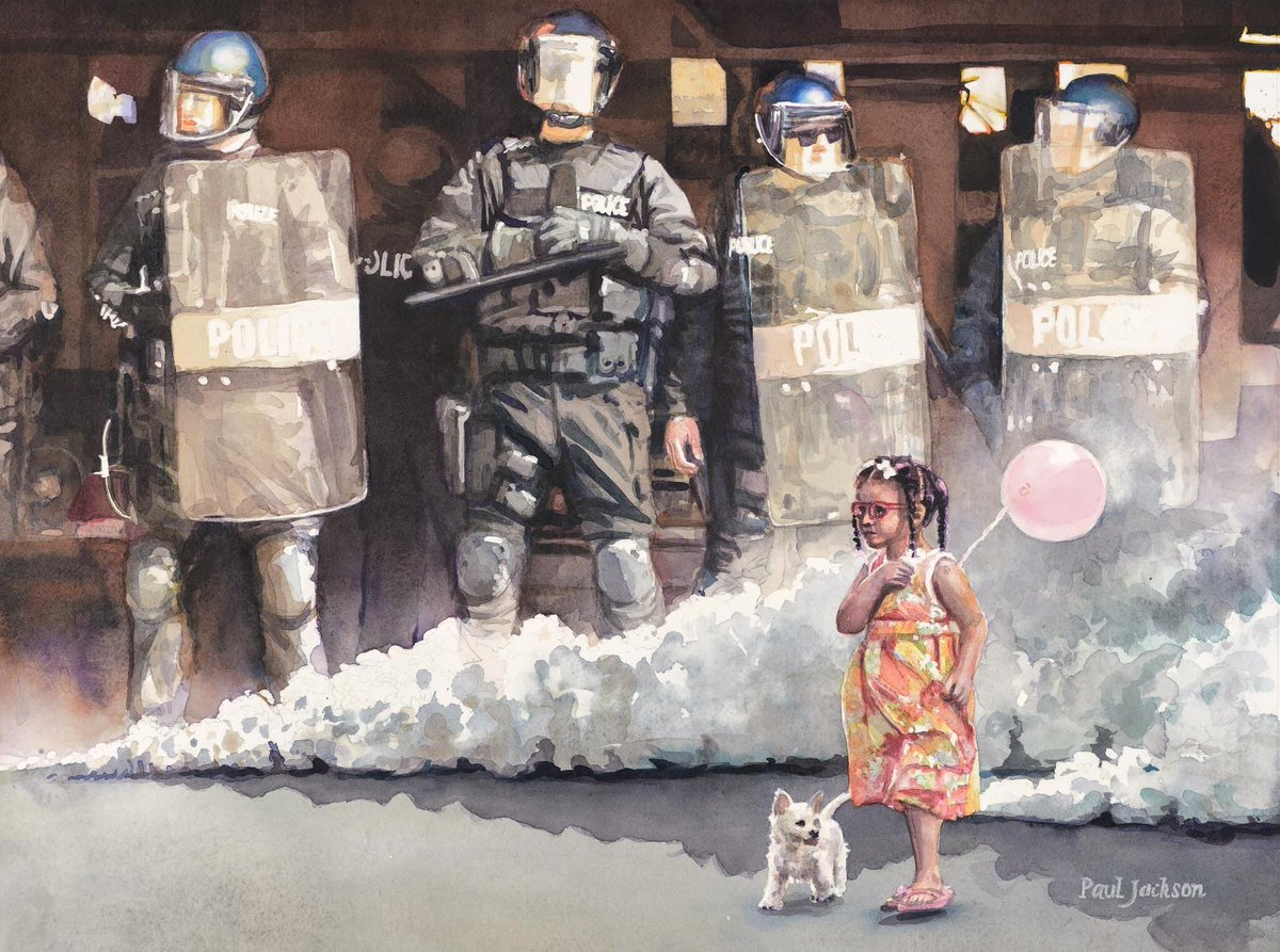 In honor of MLK day, I am proud to present my recent painting, “Miles To Go”. 18x23” watercolor by Paul Jackson AWS-DF #MLK  #watercolor #painting #art