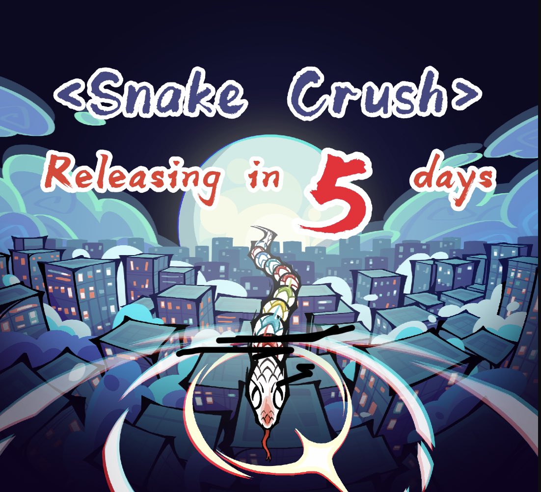 SugarcaneGames2's tweet photo. 👋Hi everyone! I got an announcement to make!
Our second #indiegame “Snake Crush” is releasing on #steam in 5 days!
We combined #snake , #3match , and #roguelike mechanics in this awesome #game
❤️🔥LIKE & 🔁RT & 💬COMMENT
💌WL “SNAKE CRUSH”
#indiedev #インディーゲーム #ゲーム https://t.co/EmTFo8x4d7