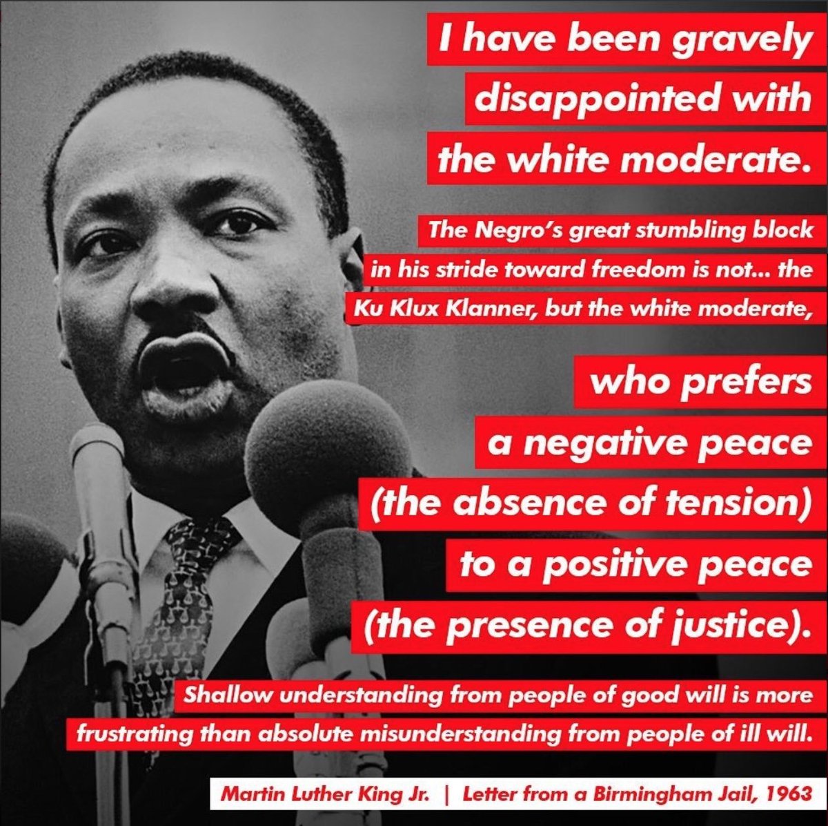 ErstwhileW's tweet photo. @conmomma He also said these things, which much more clearly outline what he believed and, considering how much vitriol you spew toward immigrants from Latin American countries, I doubt you even believe the quote you shared. https://t.co/wIQNTR1oJr
