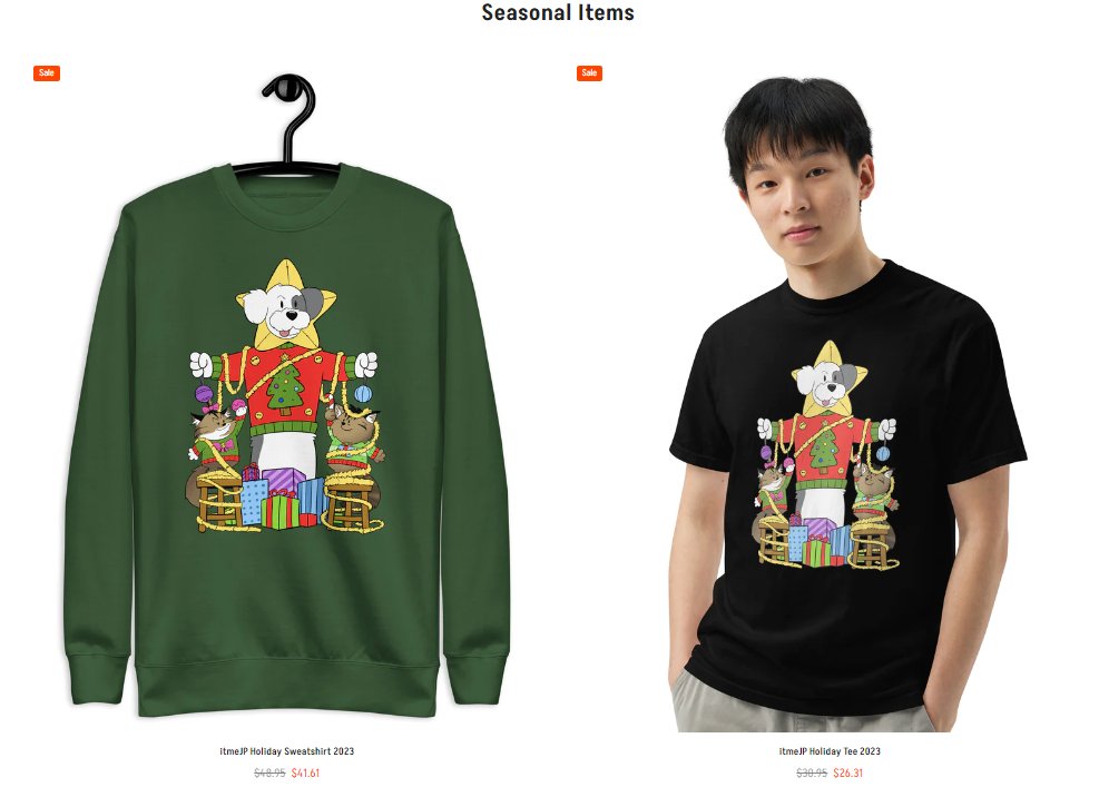 put our holiday stuff on sale before we remove it from the store on Sunday

itme.JP/Merch