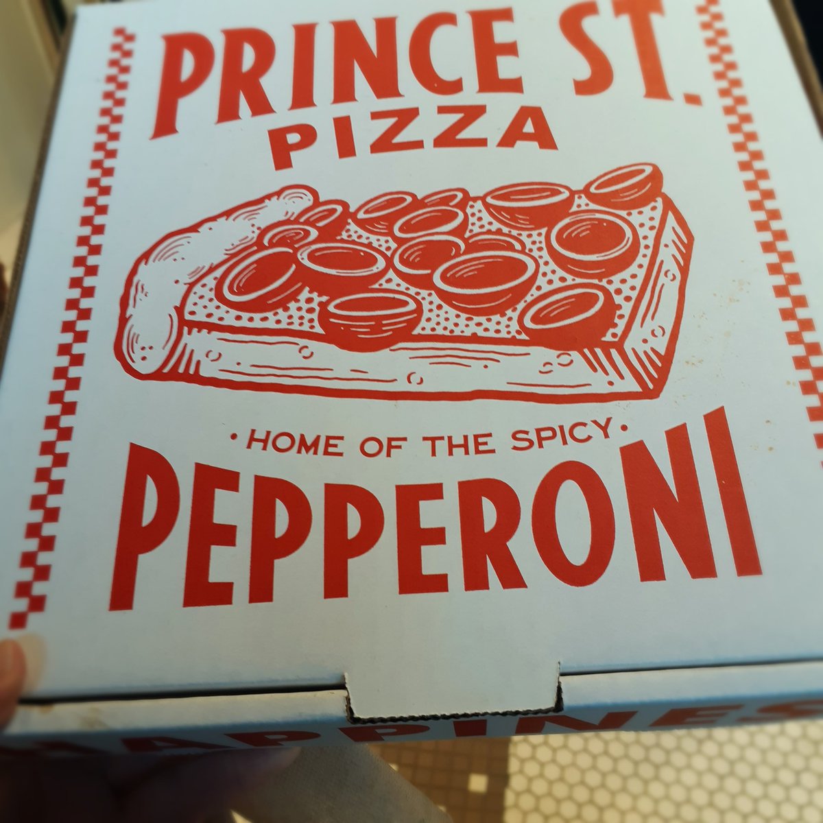 If you appreciate salty, greasy, spicy, thick and tasty pizza you will ♥️ Prince Street Pizza at The Well #princestreetpizza #torontopizza #newyorkpizza #spicyspring