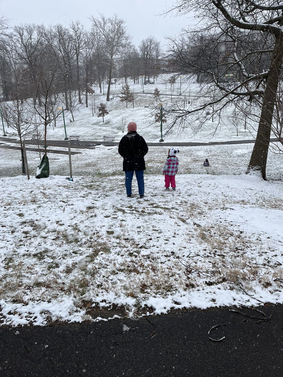 bigyawn's tweet photo. @capitalweather actual sledding in Langdon Park! #woodridge #brookland https://t.co/9pmYroI2Fz