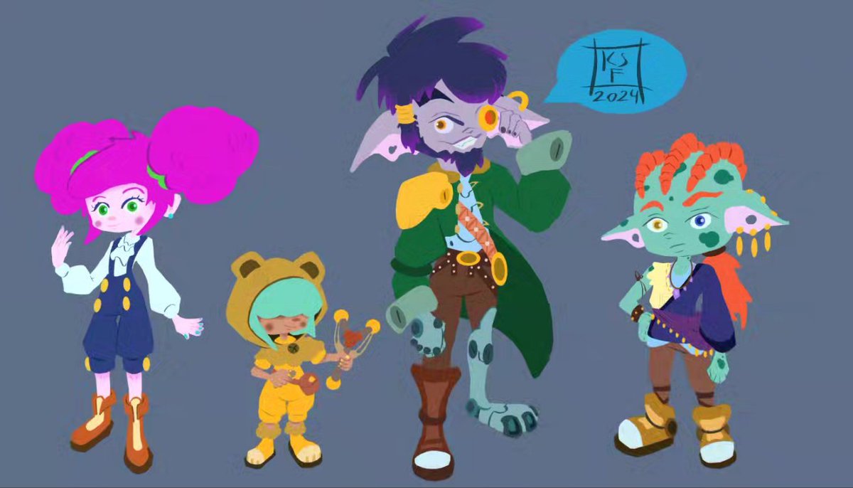 GreenGirlMecha's tweet photo. "Lydia and the Lost Girls Character Sheet"
These are my OC's from 2016, and I love them so much! You don't know how much progress you make until you look back from where you started. 
#openforworkanimation #characterdesign #animation  #riseupanimation @procreate @riseupanimation https://t.co/TDIUQ5ZtMk