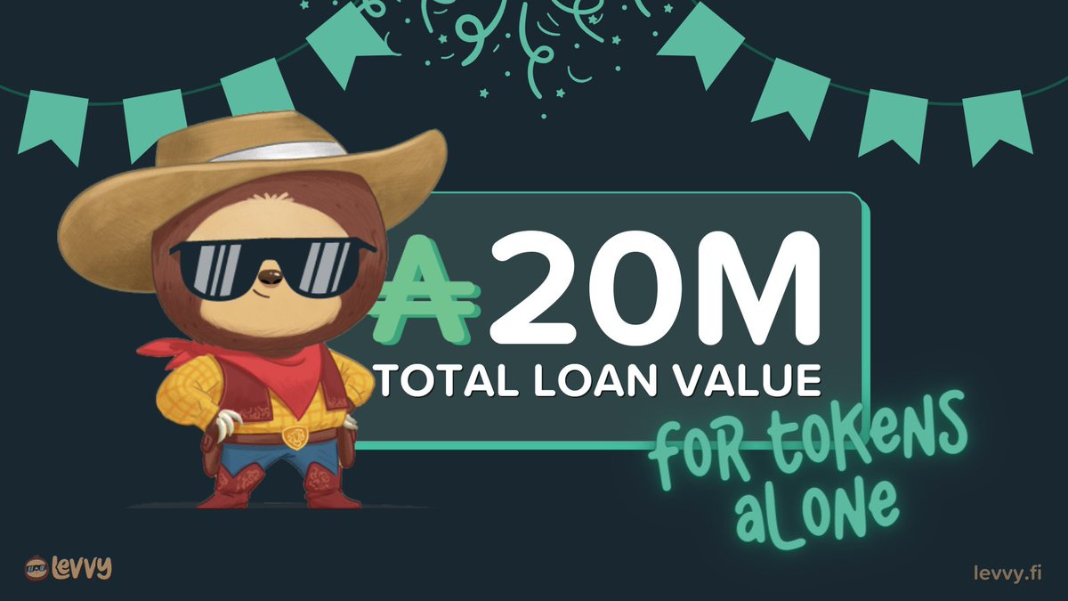 levvyfinance's tweet photo. Over 20 million $ada volume on tokens ✅ https://t.co/B5A5Vlh7zQ