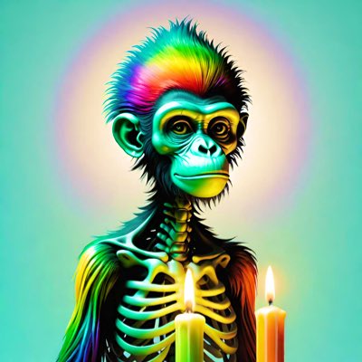 HELDiWanKenHODL's tweet photo. ✅ #NewProfilePic 🕯️
#DeadAssApes #DefinitelyNothing #HBARNFTs #BonedNBlazed @Fugitives_Club @AIArtOfficial @GoodTripApes https://t.co/3pF18qq4aV