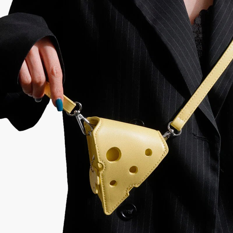 cheese triangle shoulder bag from aesthetic clothes shop