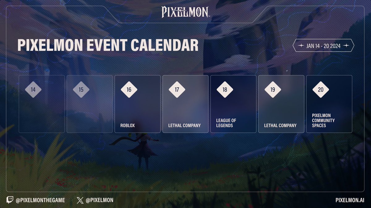 PixelmonHub's tweet photo. 🎢 Pixelmon Events of the Week! 🎢

We've made monumental progress on Lethal Company lately, and we want to keep the ball rolling! Keep an eye out for some snippets from our gaming events!

Comment some event suggestions below and join our community at 👉 https://t.co/gGCyxYWwoE. https://t.co/6JXX2oMGgt