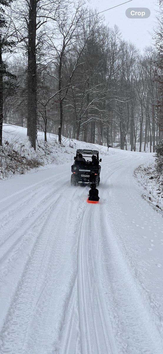 Having some fun in the snow today! ❄️❄️