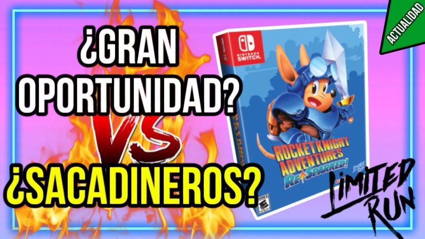 triple_indie's tweet photo. Arrancamos la semana en YouTube hablando de @LimitedRunGames y sus próximos Lanzamientos, en concreto el pack de Rocket Knight Adventures. ¿Qué os parece? 🧐🧐🧐
https://t.co/8zutgIVp65
#LimitedRun #LimitedRunGames #CarbonEngine https://t.co/N6ihi8s2vs