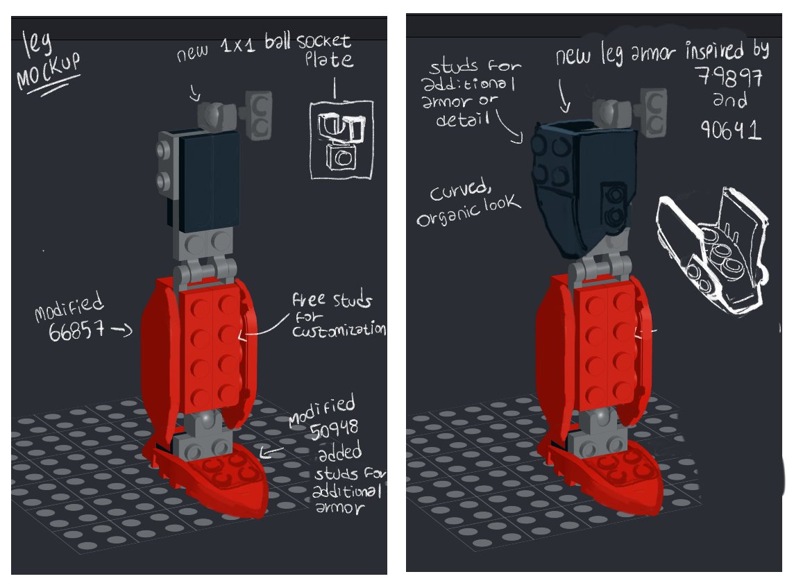 PenCa5e's tweet photo. Some more silly explorations into SCCBS Bionicle, downloaded Bricklink Studio to play around with the builds and did some paintovers.
trying to approach the look of the previous drawings but in set form. https://t.co/AExsHEUlcA