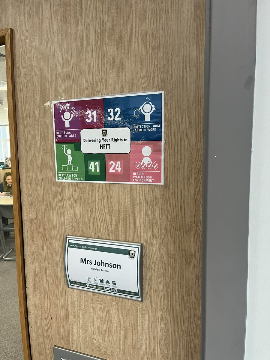 HFTT Department displaying the rights that we help to support across our curriculum. #RightsRespectingSchool #UNCRC <a href="/StStephensHS/">Saint Stephen's High School</a> <a href="/StStephens_RRS/">@StStephens_RRS</a> <a href="/DavidKillin/">Mr Killin</a> <a href="/sshsparents/">St Stephens Parent Council</a>