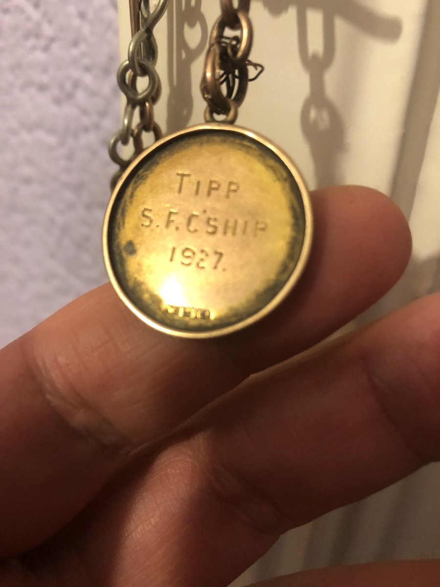 SeanJHL's tweet photo. @TipperaryGAA 
At the in-laws house at the weekend and came across this. TM would be my wife’s grandfather and looking for any info.Other end of chain was a fob watch https://t.co/w9I2nQyDCa