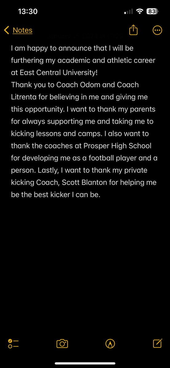 Committed! @CoachBVOdom @LitrentaJohn @Chris_Sailer @KickExposure @ProsperEaglesFB