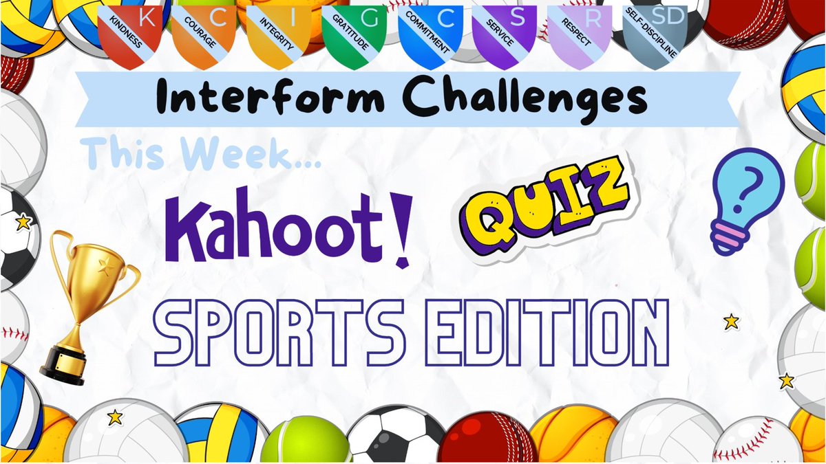 TRSSchool's tweet photo. #interformchallenge #kahoot #sports #characterdevelopment
Have you signed up to the interform challenge this week? https://t.co/n4Ebc3Xf4J