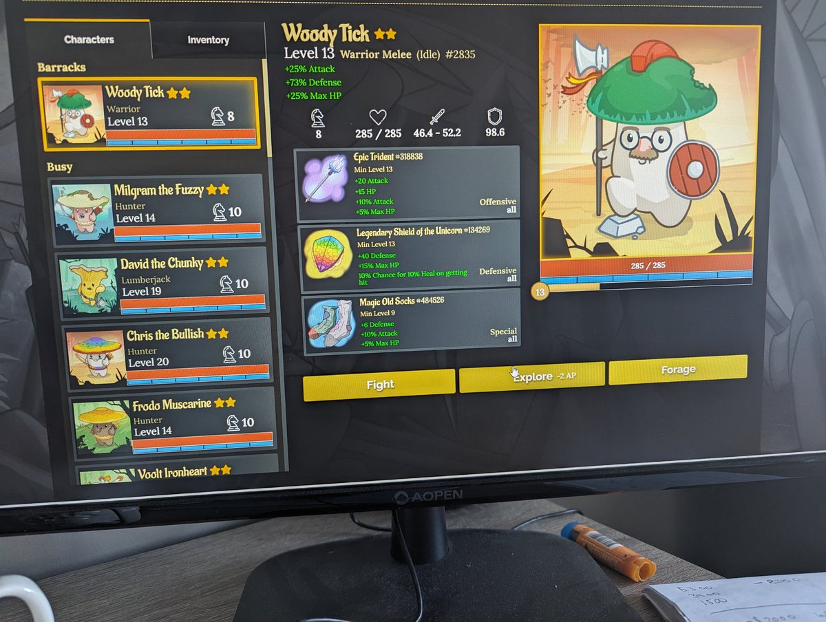 mrjamesports's tweet image. Check this tier 1 gaming play
$CHAMPZ
- no super computer required
-mobile capable
-fully circ
-one of highest DAU on eth
-devs have earnings and tokenomics down to a science
-game creates addictive environment by providing action points to spend/use
-working with @NeoTokyoCode