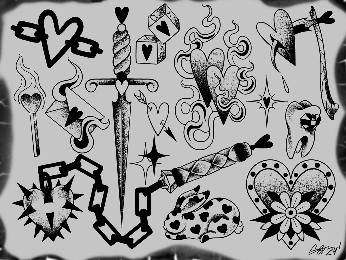 ghostbunnytat2s's tweet photo. Drawing things with hearts makes EVERYTHING cuter ❣️ https://t.co/cabFsNUXc8
