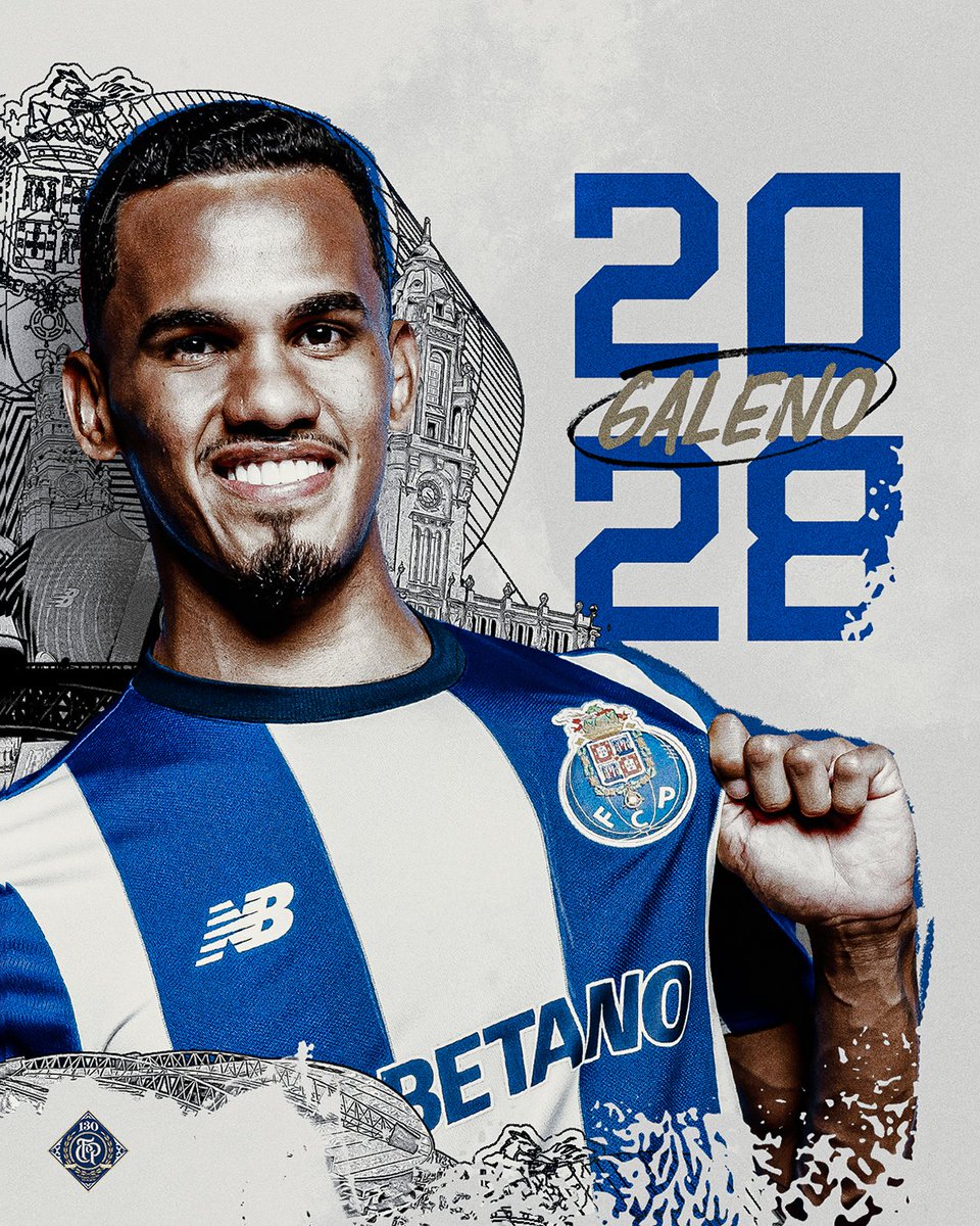🤩✍ 𝗚𝗮𝗹𝗲𝗻𝗼 é Dragão até 2028 🐉
💙 A história continua...

#FCPorto #Galeno2028