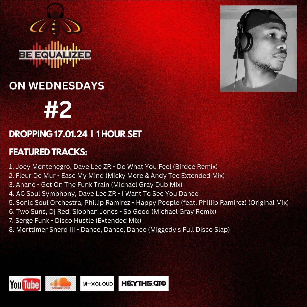 As we wait for the next drop on wednesday, warmup with previous mixes on <a href="/YouTube/">YouTube</a>, <a href="/SoundCloud/">SoundCloud</a>, @Mixcloud and hearthis.at
👇
linktr.ee/iam_patmat

#BeEqualized #PatMat #Wednesdays #FortnightlyMixDrops